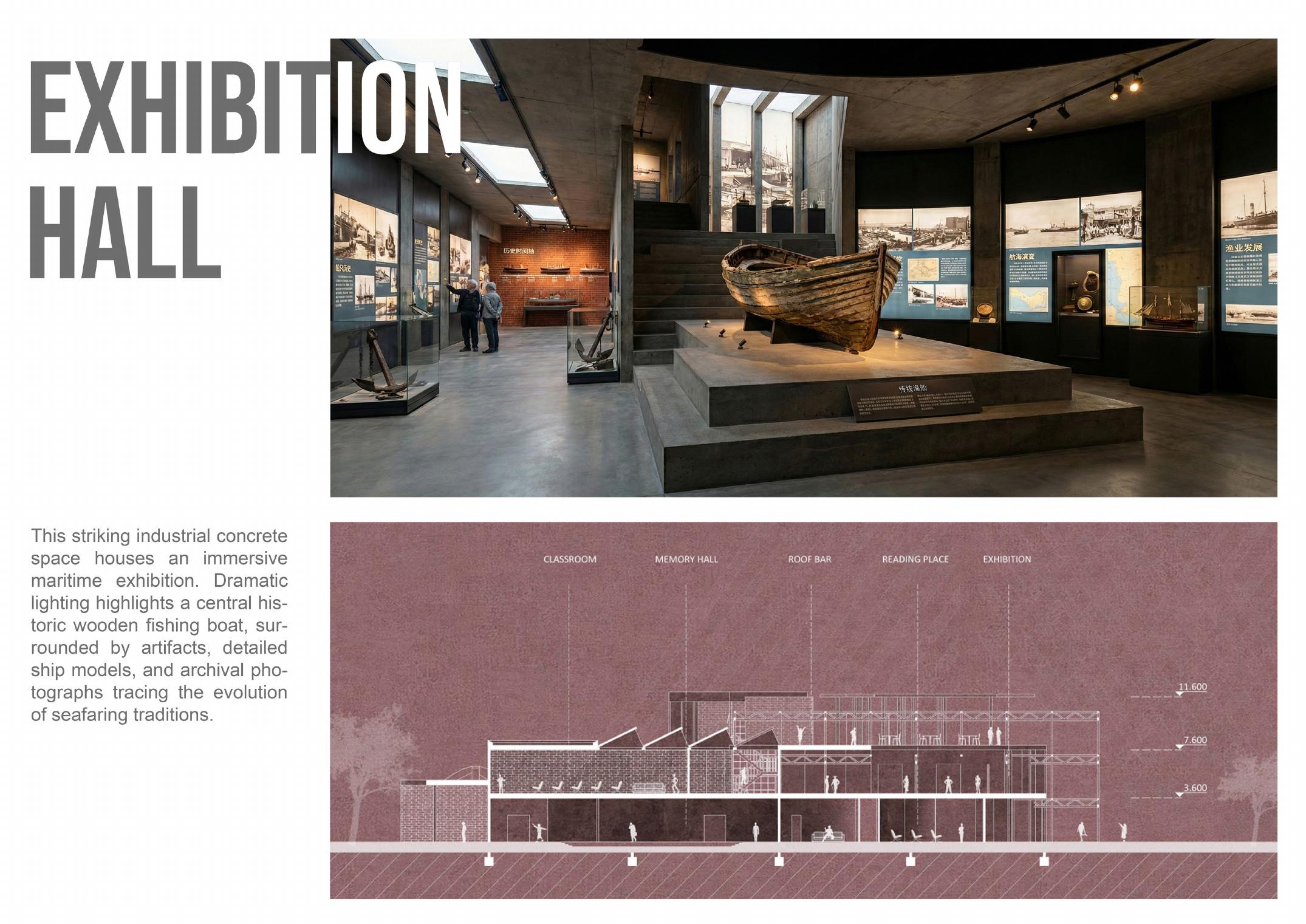 Exhibition hall rendering for the Light House cultural centre